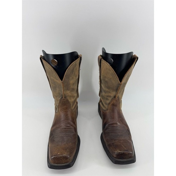 Ariat Men's Rambler Western Cowboy‎ Boots Brown Size 10D Square Toe - Picture 3 of 14